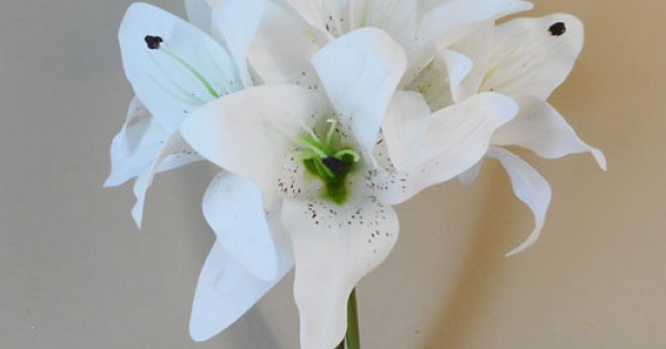 Lily Bouquet Artificial Real Touch Flowers newest